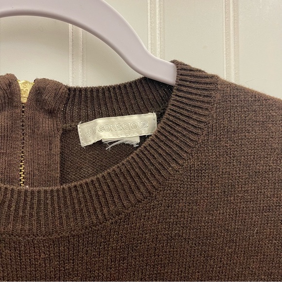 H&M Conscious Wool Blend Brown Sweater Sz M - Picture 2 of 5